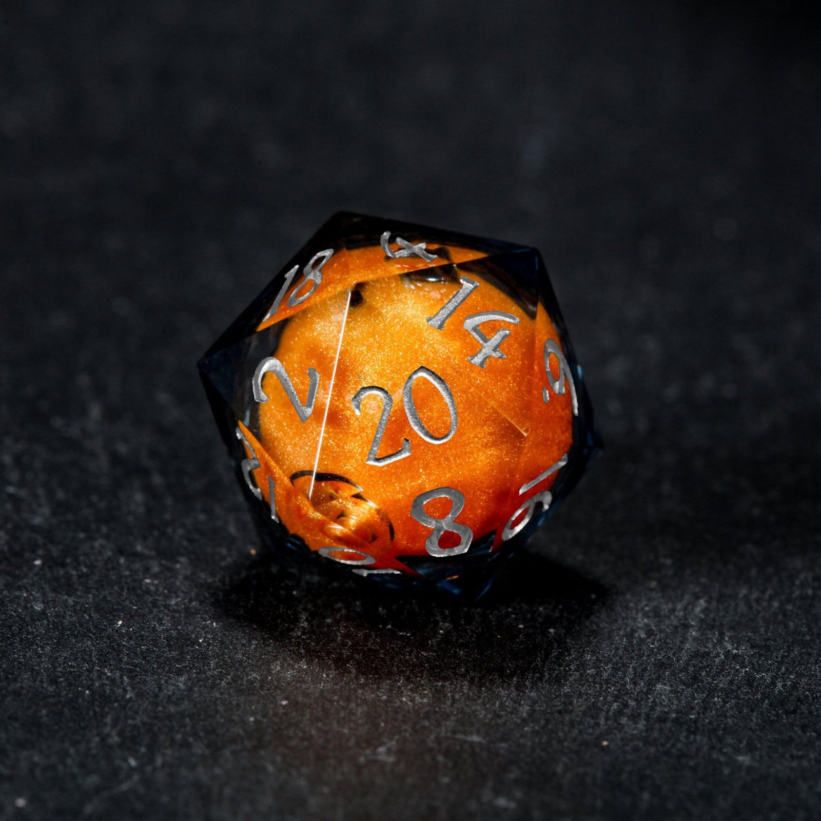 Orange sand dice set